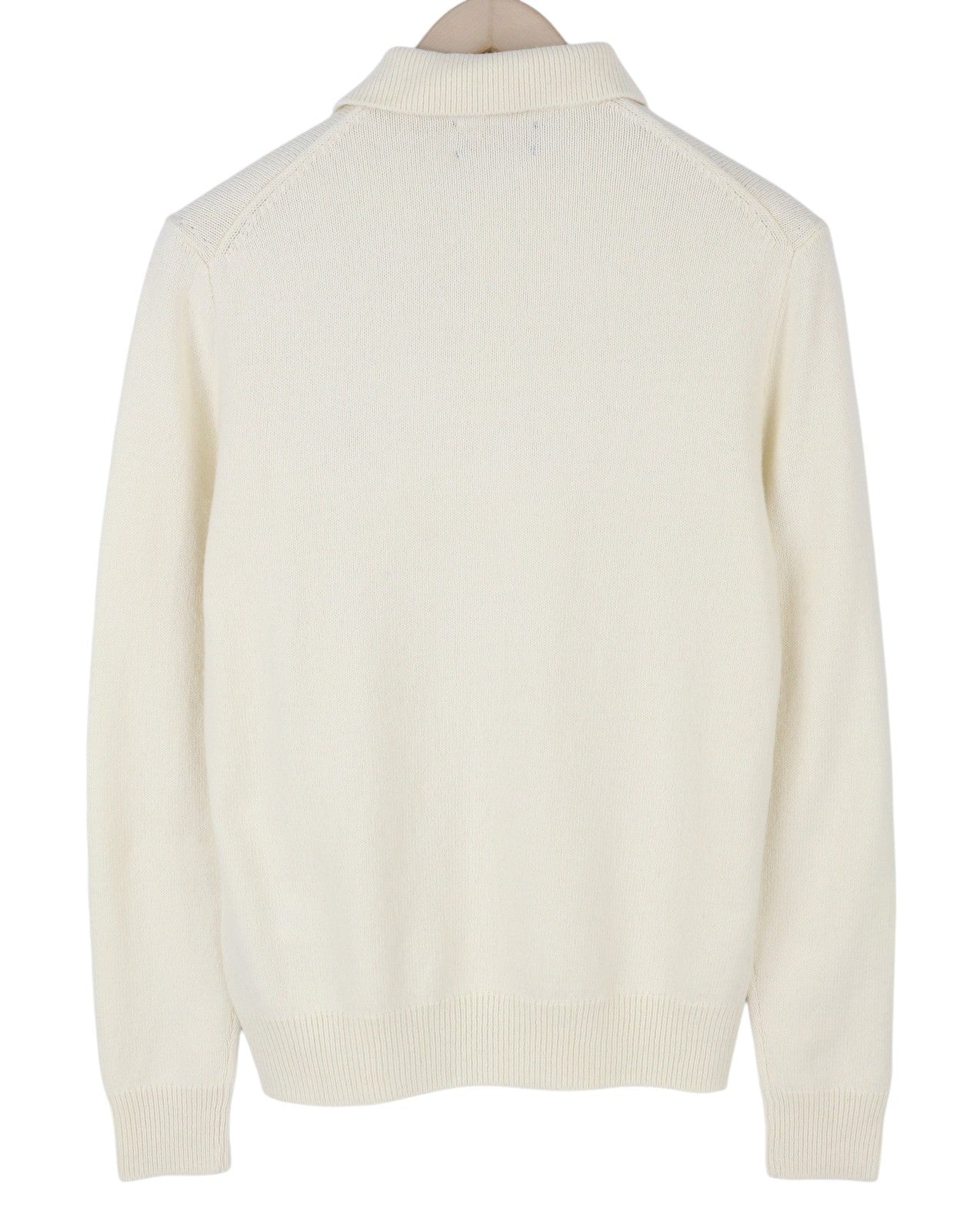 RALPH LAUREN Classics Cream Men Jumper 2XL Wool Blend Polo Neck Pullover RRP220