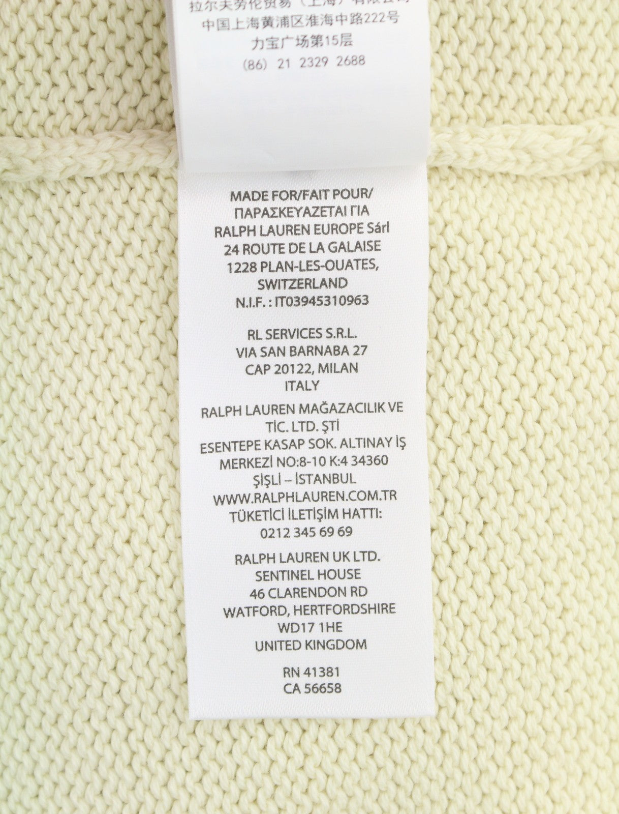 RALPH LAUREN Classic Cream Men Jumper L Tight Knit Crew Neck Pullover RRP199