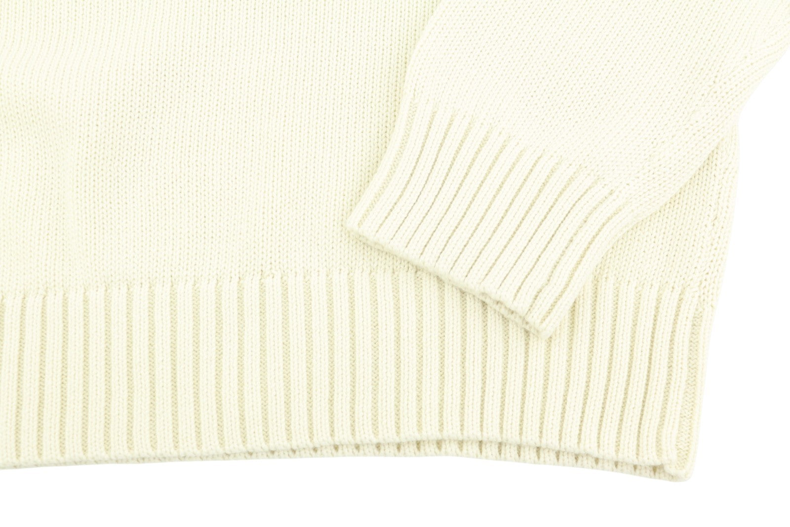 RALPH LAUREN Classic Cream Men Jumper L Tight Knit Crew Neck Pullover RRP199