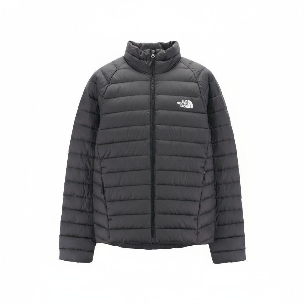 THE NORTH FACE Trevail Men's S 800-Fill Down Jacket Black Lined High Neck Zip