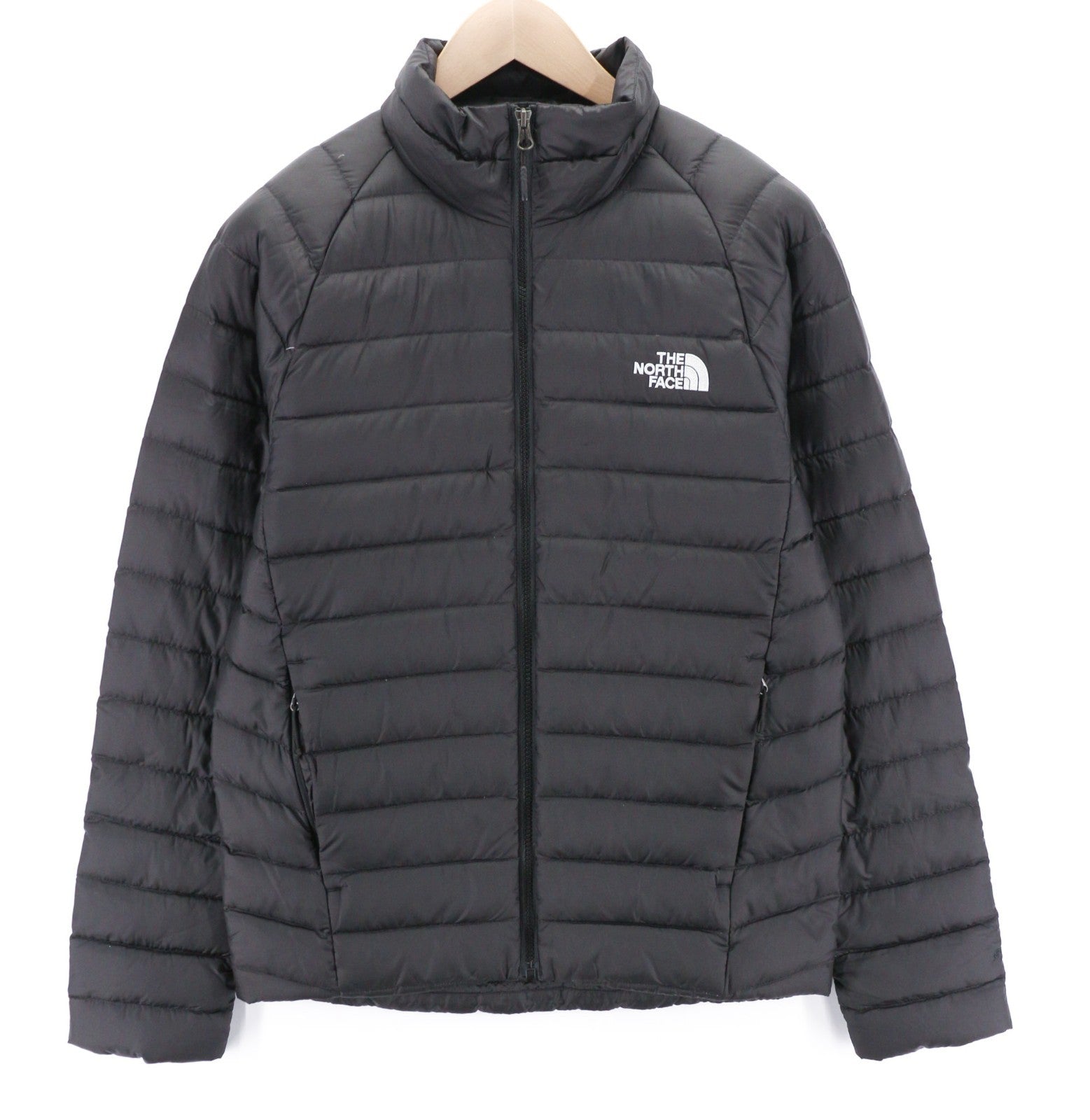 THE NORTH FACE Trevail Men's S 800-Fill Down Jacket Black Lined High Neck Zip