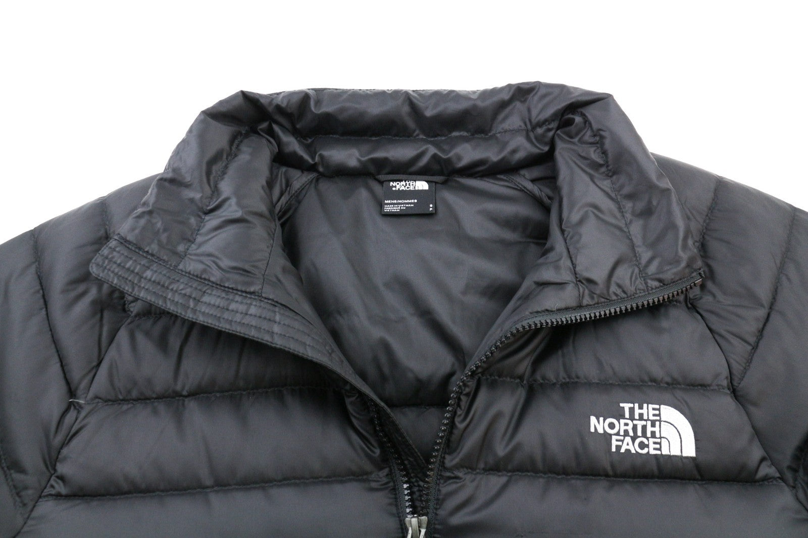 THE NORTH FACE Trevail Men's S 800-Fill Down Jacket Black Lined High Neck Zip