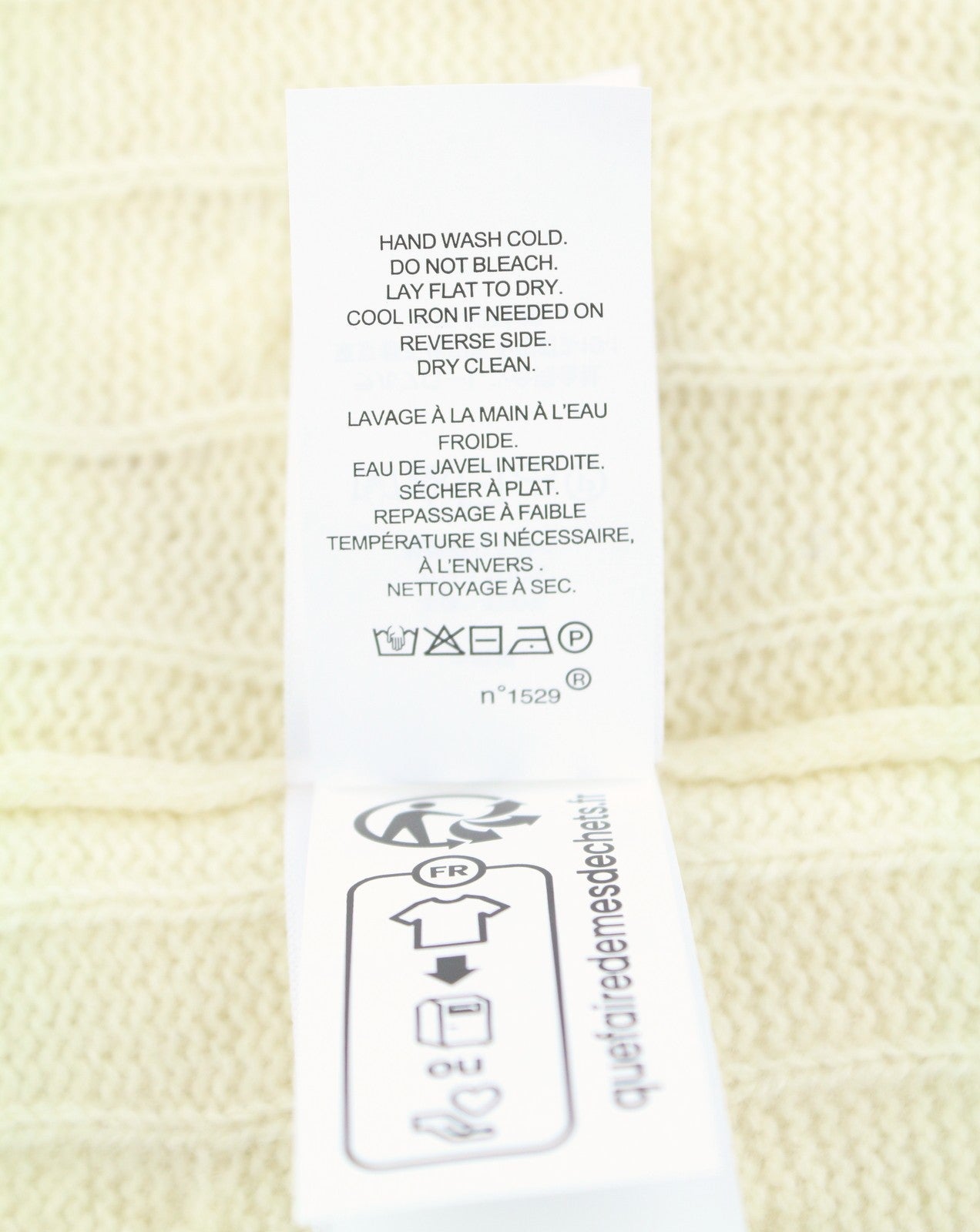 RALPH LAUREN Men Jumper L Cream Wool Cashmere Cable Knit Pullover Logo RP225