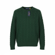 RALPH LAUREN Driver Cn-Long Sleeve Green Men Jumper XL Pullover Cable RRP214