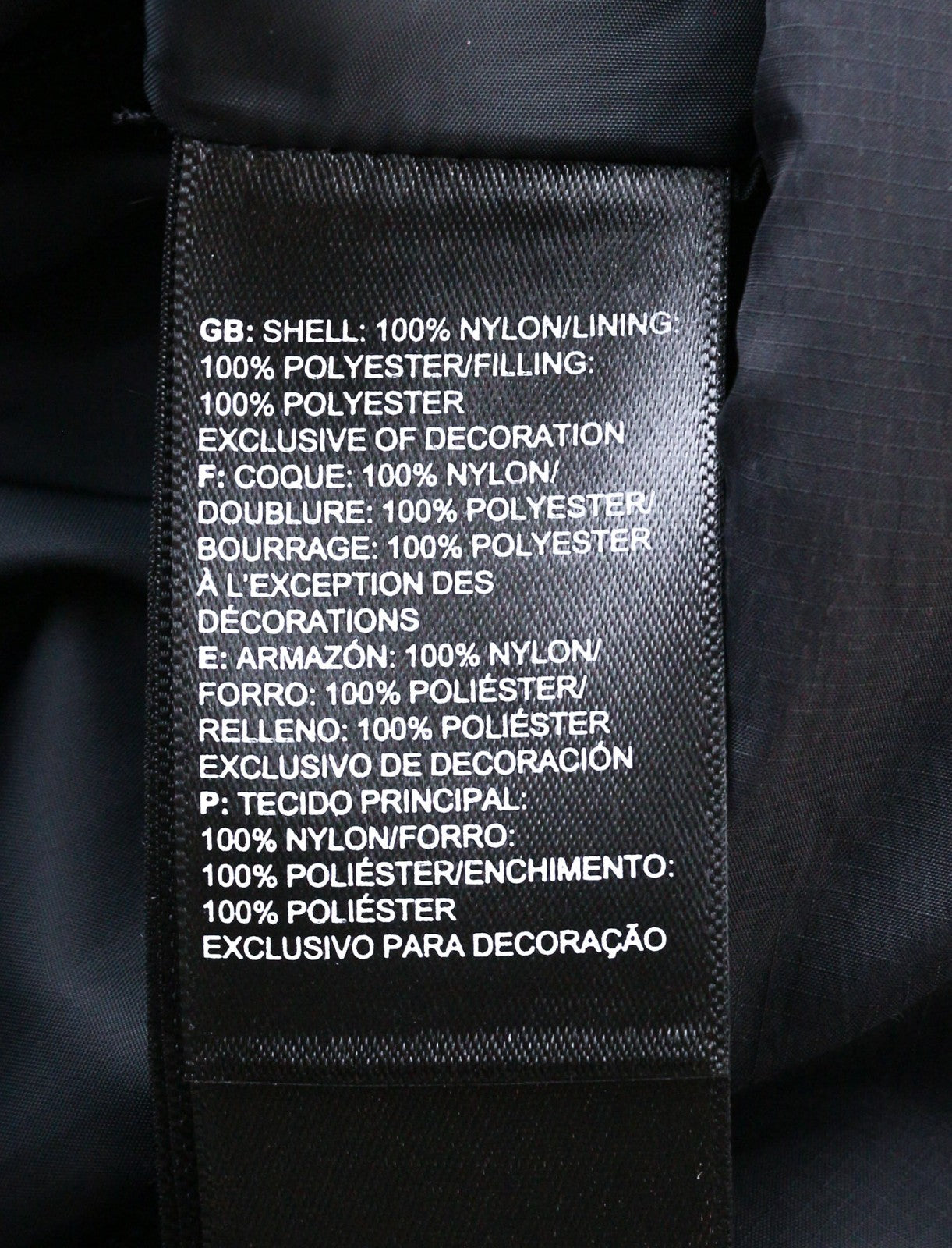 THE NORTH FACE Gosei Men's XL Padded Black Jacket Lined Full Zip Logo Pockets