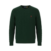 RALPH LAUREN Men Jumper S Dark Green Wool Cashmere Tight Knit Pullover RRP240