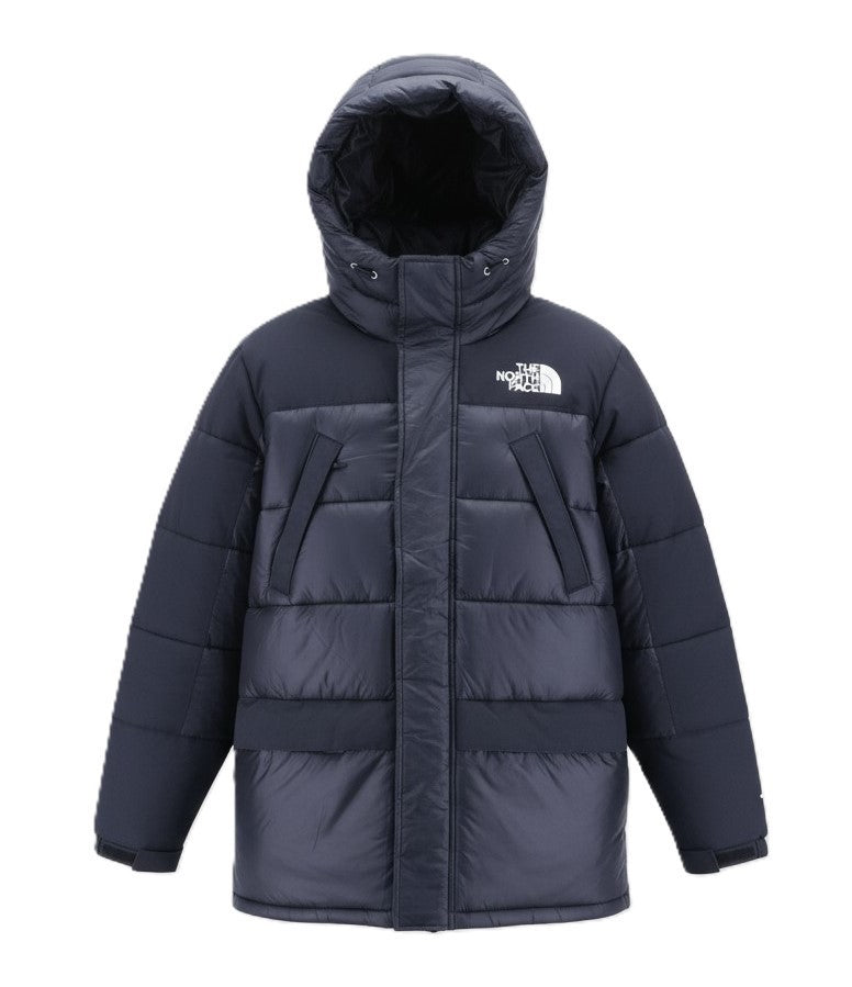 THE NORTH FACE Himalayan Parka Men's L Insulated Mid Length Lined Black Jacket