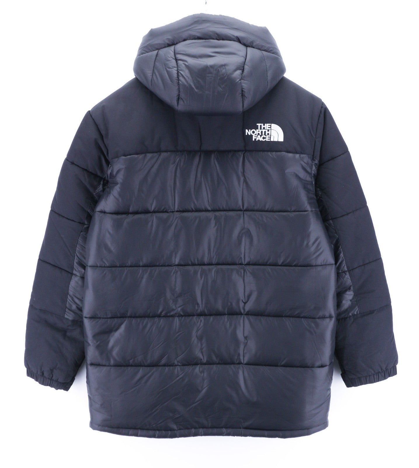 THE NORTH FACE Himalayan Parka Men's L Insulated Mid Length Lined Black Jacket
