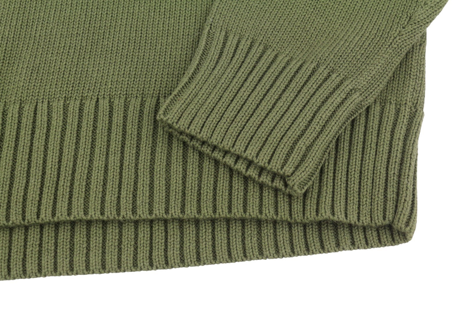 RALPH LAUREN Classics New Olive Men Jumper S Half Zip Neck Tight Knit Pullover