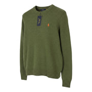 RALPH LAUREN Classics New Olive Men Jumper S Melange Wool Alpaca Blend Pullover