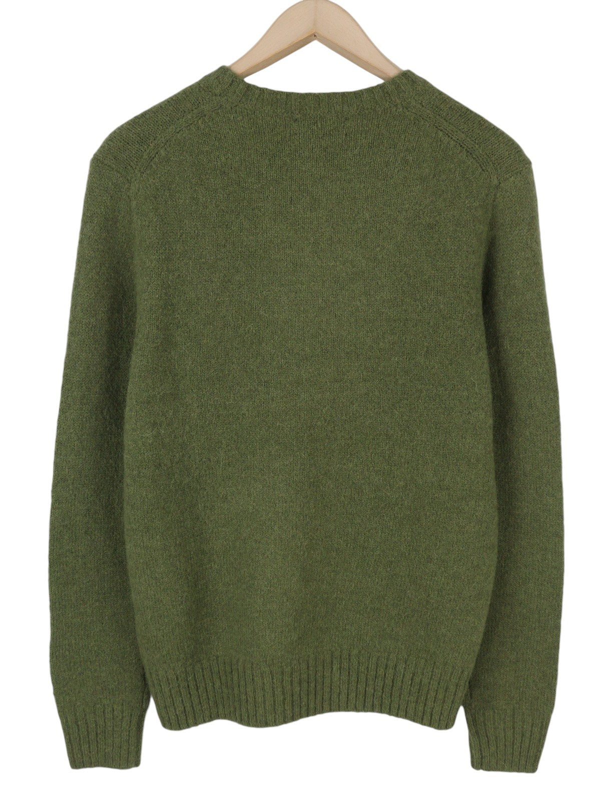 RALPH LAUREN Classics New Olive Men Jumper S Melange Wool Alpaca Blend Pullover