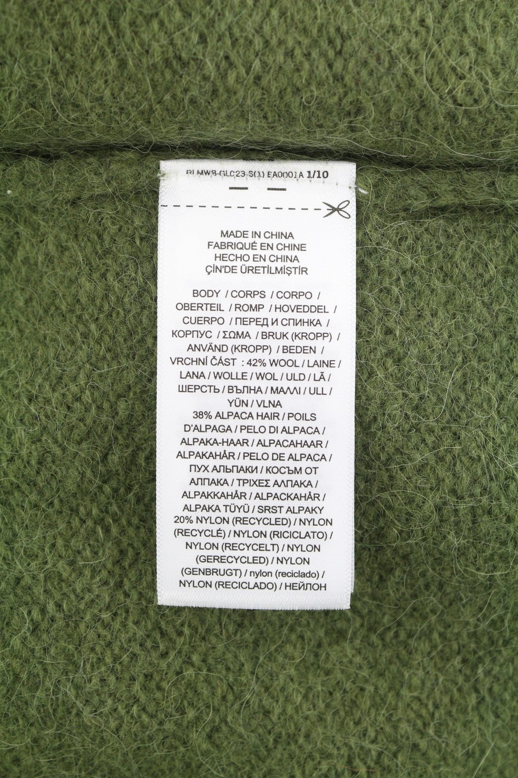 RALPH LAUREN Classics New Olive Men Jumper S Melange Wool Alpaca Blend Pullover