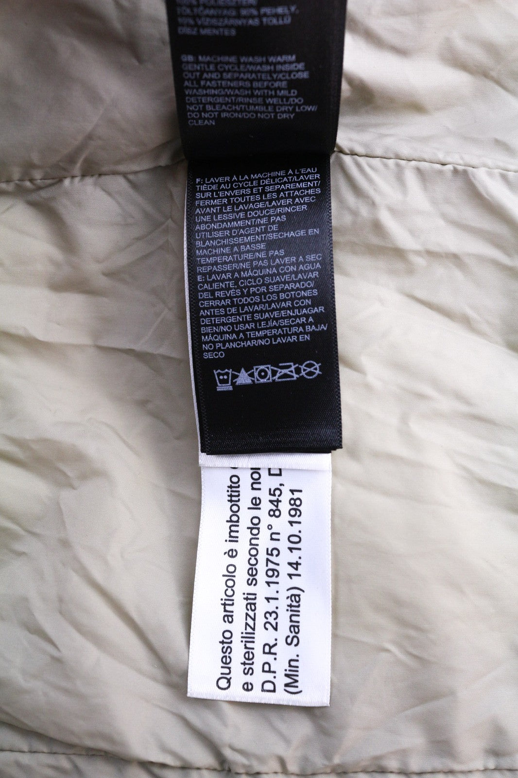 THE NORTH FACE NF0A5GDF Men's S Hooded Down Jacket 700 Fill Light Brown Lined