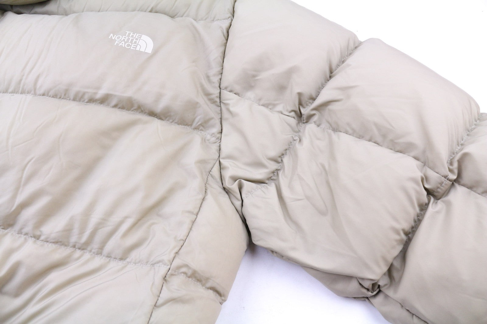 THE NORTH FACE NF0A5GDF Men's S Hooded Down Jacket 700 Fill Light Brown Lined