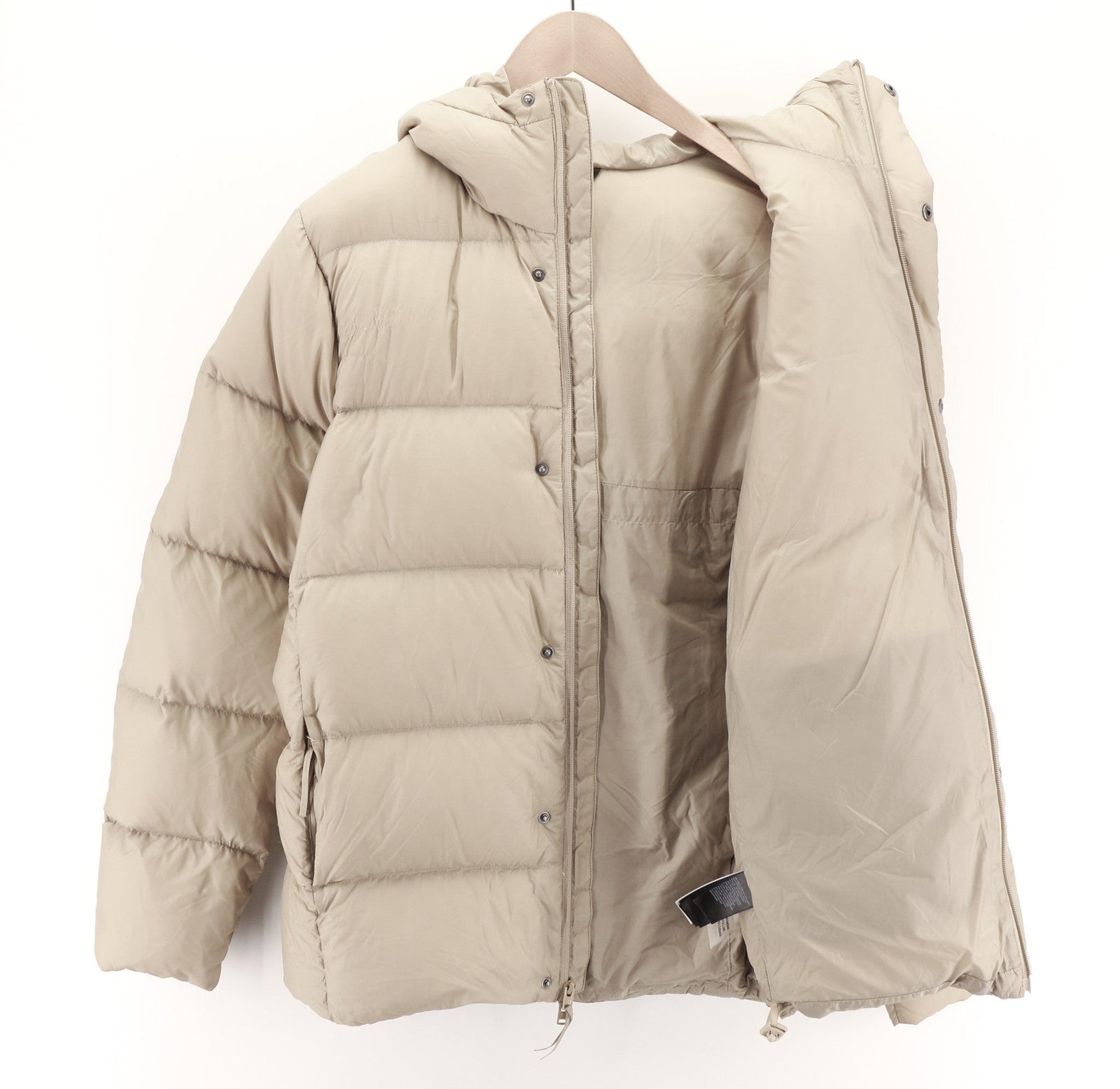 THE NORTH FACE NF0A5GDF Men's S Hooded Down Jacket 700 Fill Light Brown Lined