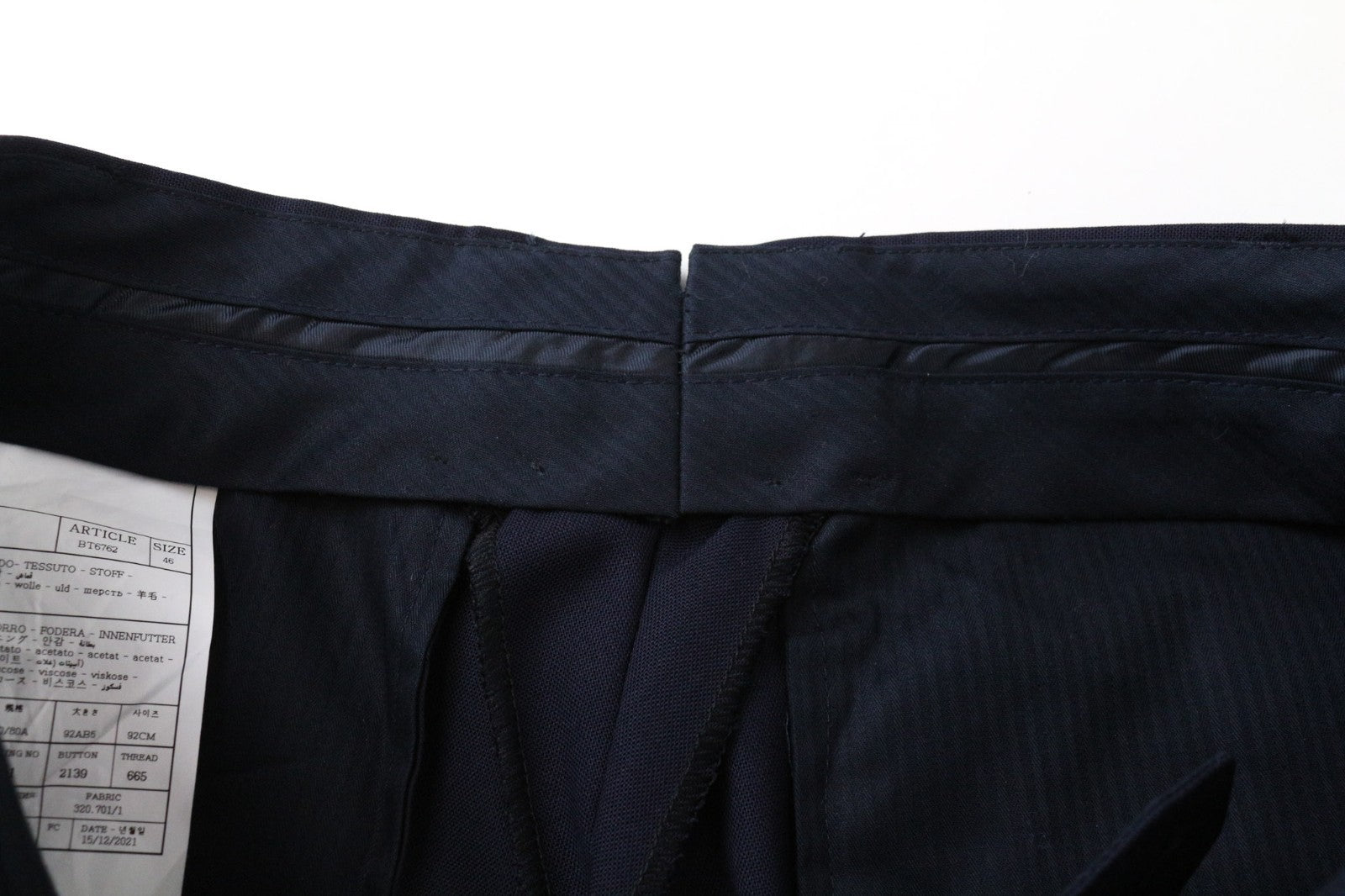 SUITSUPPLY Havana Traveller Men's Suit 36R Blue Wool Slim Classic 2Pc Unlined