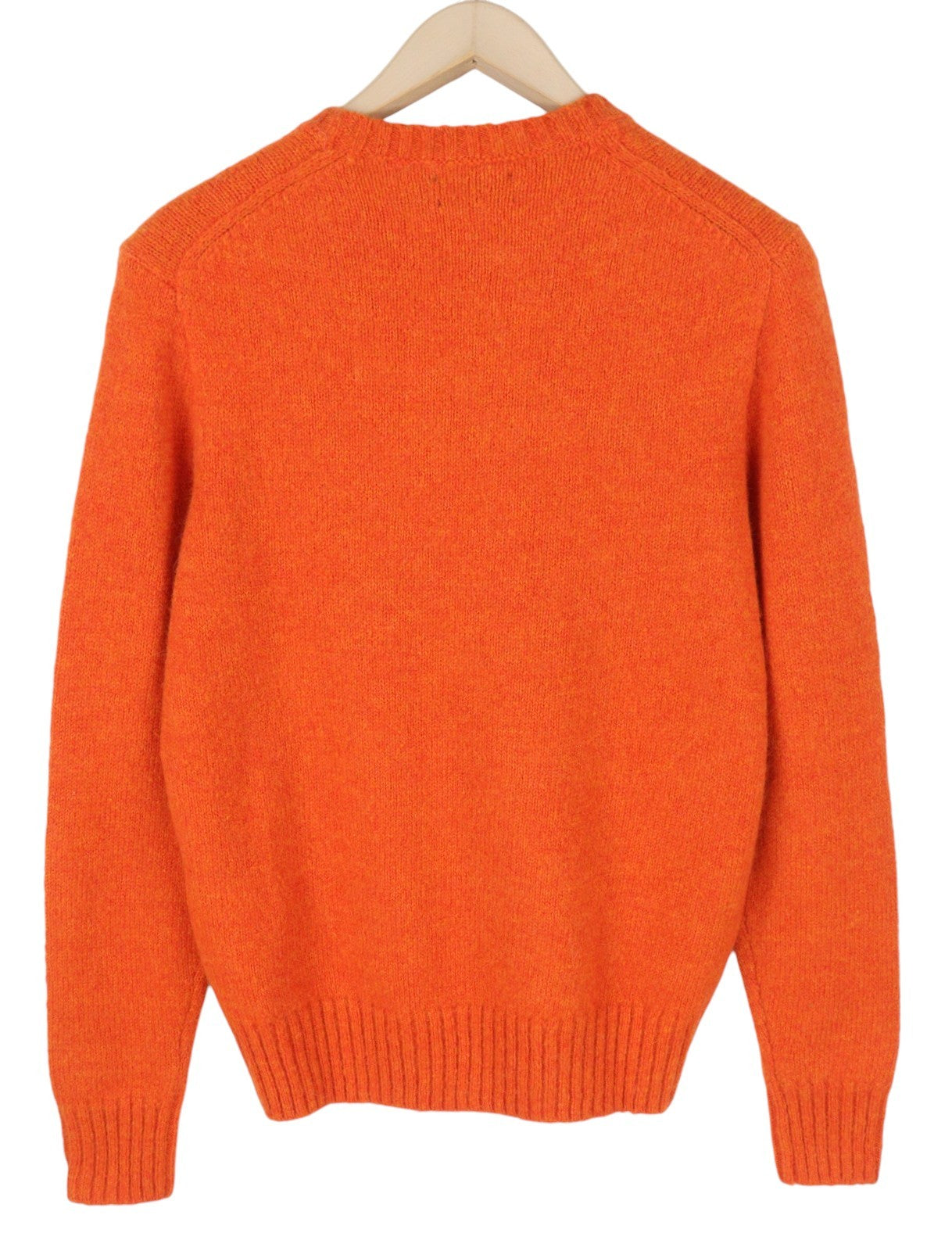 RALPH LAUREN Classic Orange Men Jumper M Melange Wool Alpaca Blend Knit RRP269