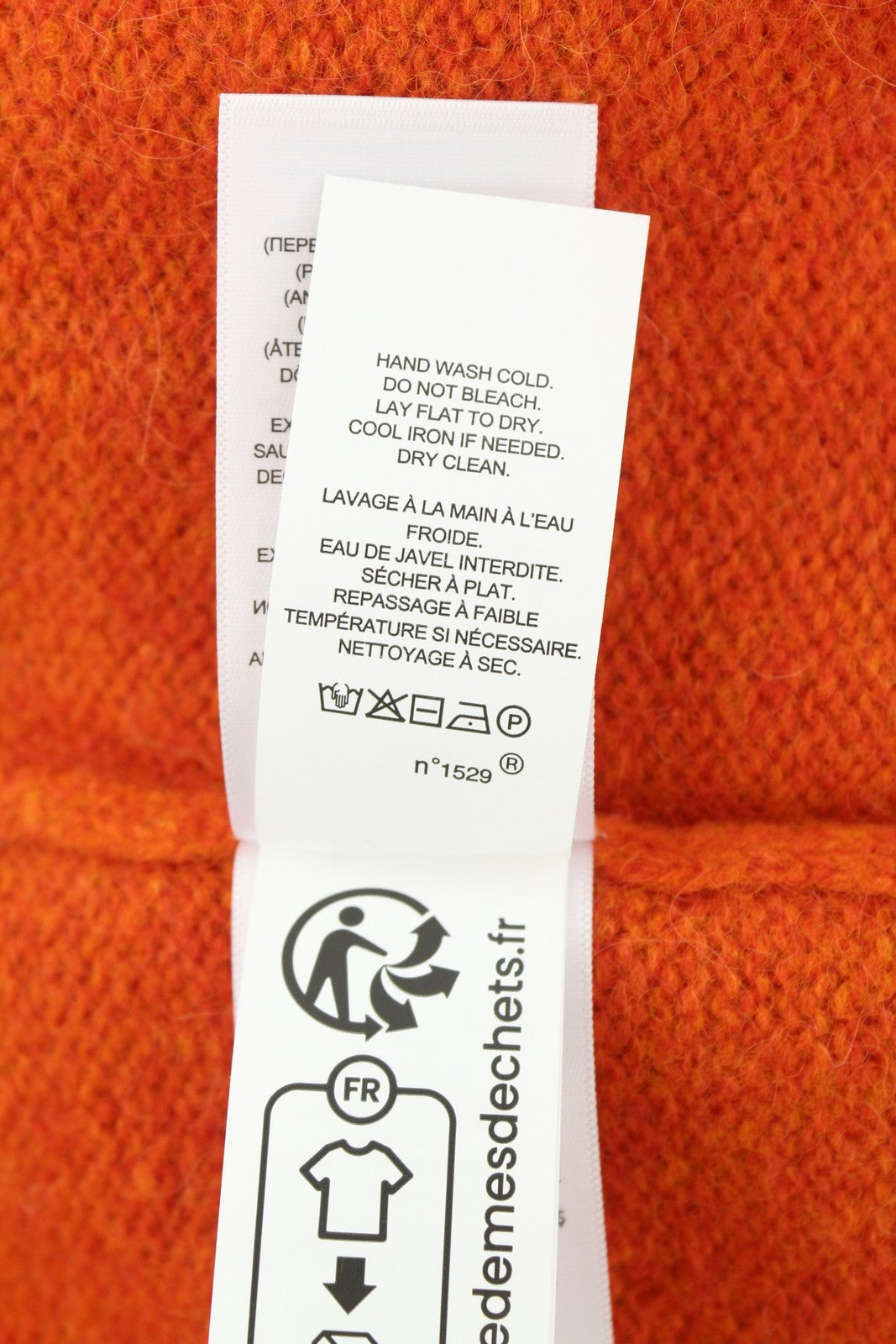 RALPH LAUREN Classic Orange Men Jumper M Melange Wool Alpaca Blend Knit RRP269