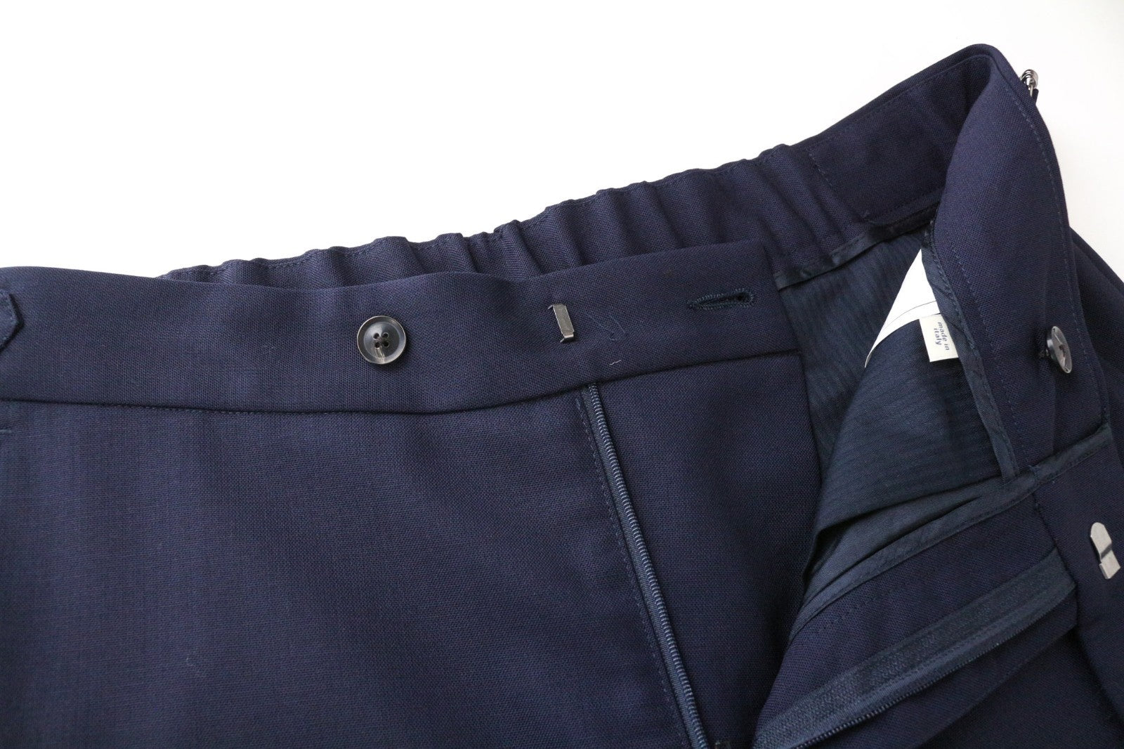 SUITSUPPLY Havana Traveller Men's Suit 36S Blue Wool Slim 2Pc Formal Unlined