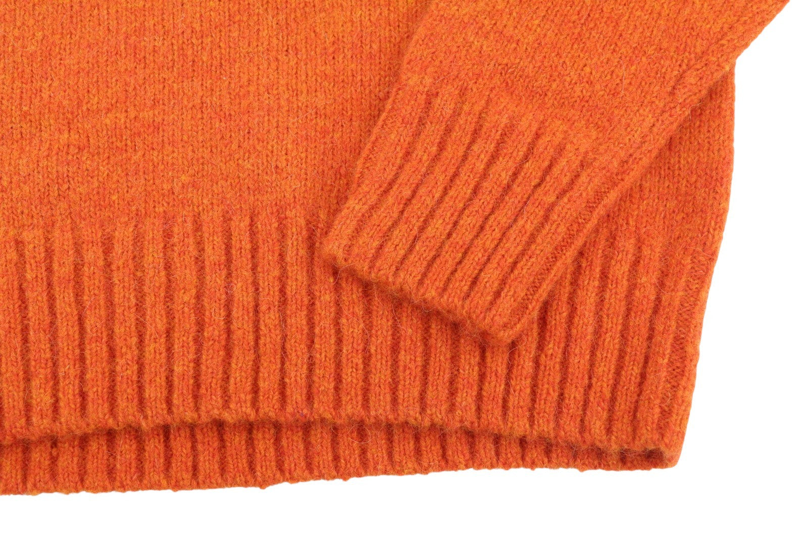 RALPH LAUREN Classic Orange Men Jumper XS Melange Wool Alpaca Blend Knit RRP269
