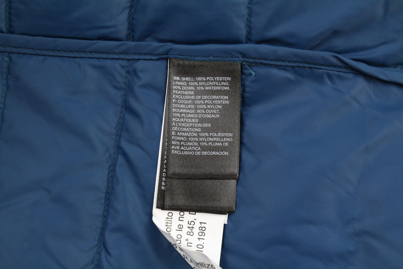THE NORTH FACE NF0A4SVN Women's XS 800-Fill Blue Down Jacket Lined High Neck