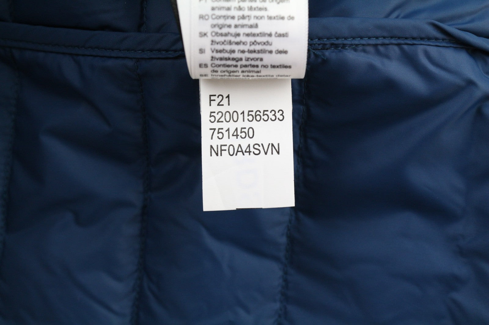 THE NORTH FACE NF0A4SVN Women's XS 800-Fill Blue Down Jacket Lined High Neck