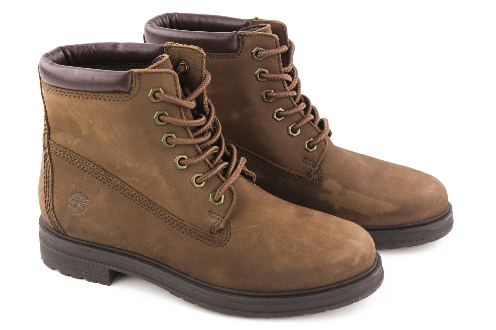 TIMBERLAND TB0A2HCV931 Women's Boots EU38 UK5 Brown Leather Waterproof Lace Up