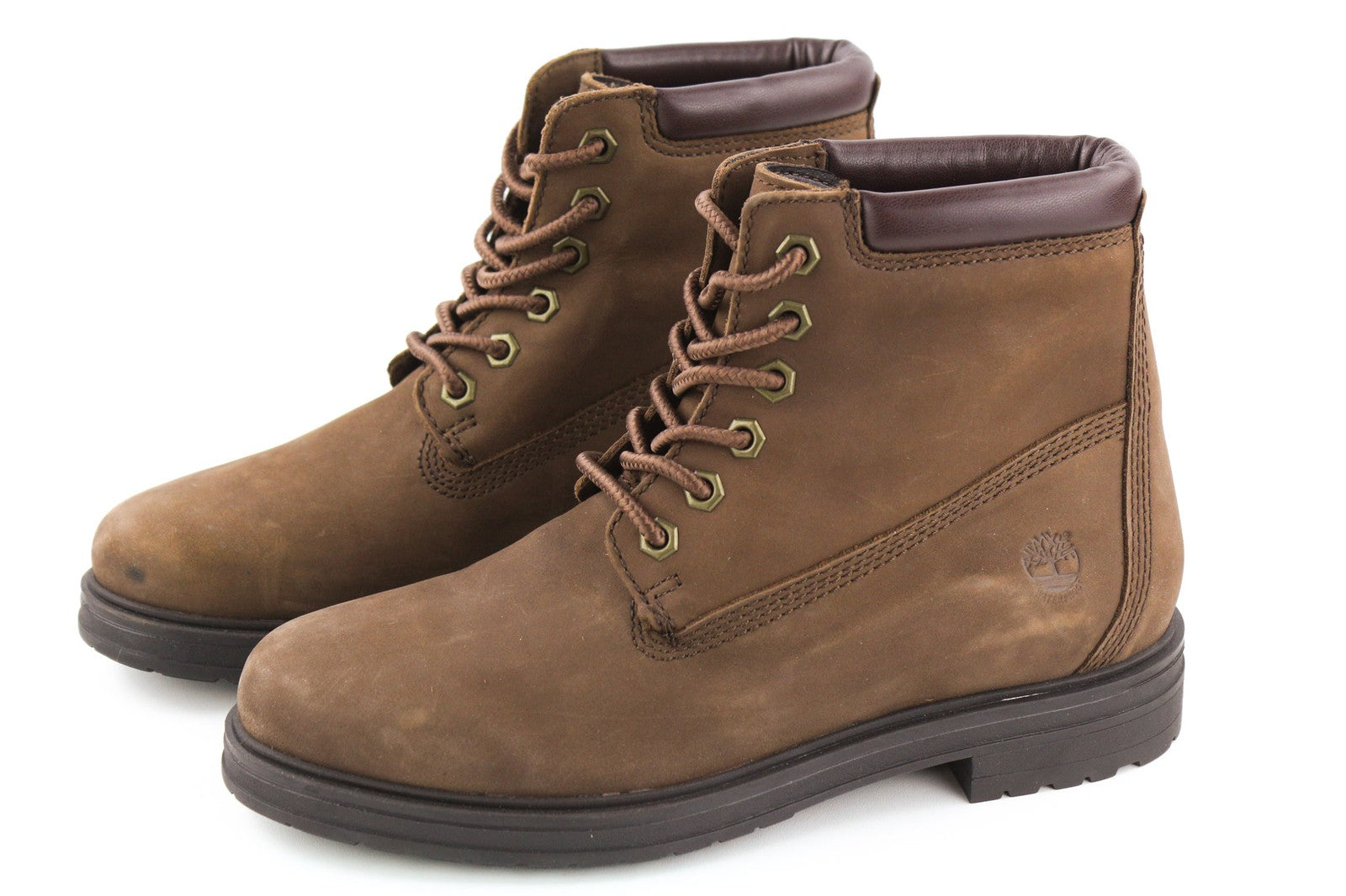 TIMBERLAND TB0A2HCV931 Women's Boots EU38 UK5 Brown Leather Waterproof Lace Up