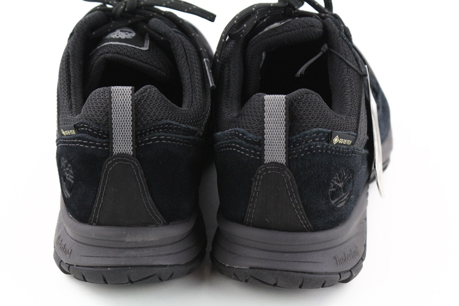 TIMBERLAND Men's Sneakers EU41 UK7 Black Leather Gore-Tex Round Toe Ortholite