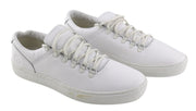 TIMBERLAND Men's Sneakers EU44.5 UK10 White Leather Lace Up Low Top Round Toe