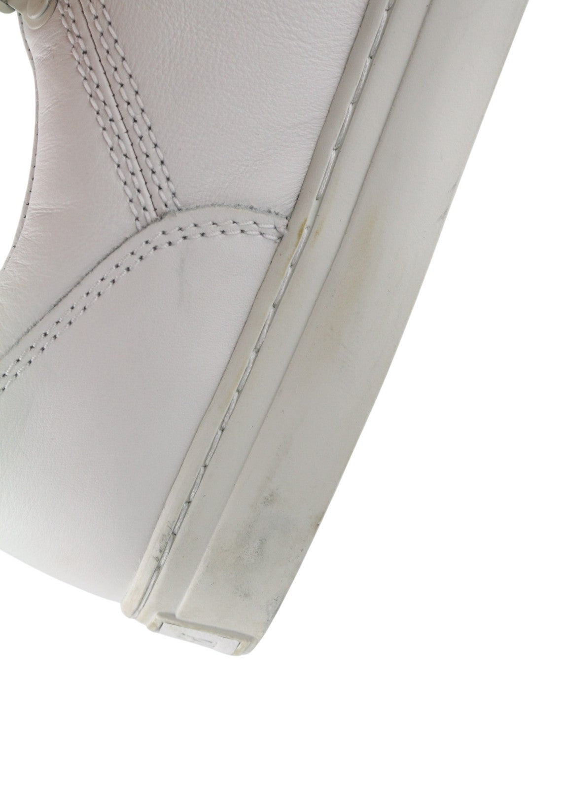 TIMBERLAND Men's Sneakers EU44.5 UK10 White Leather Lace Up Low Top Round Toe