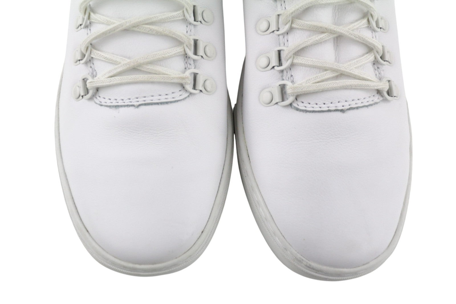 TIMBERLAND Men's Sneakers EU44.5 UK10 White Leather Lace Up Low Top Round Toe