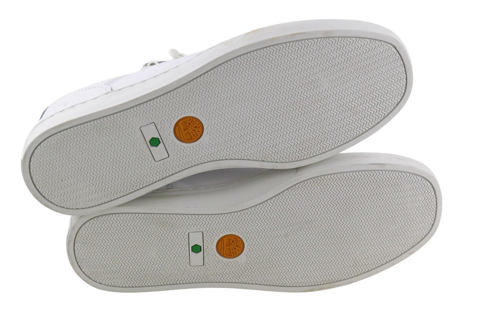 TIMBERLAND Men's Sneakers EU44.5 UK10 White Leather Lace Up Low Top Round Toe