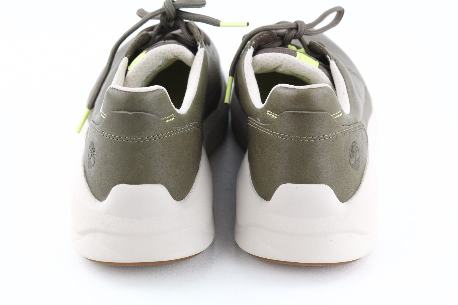 TIMBERLAND A2QAC Men's Sneakers EU43 UK8.5 Leather Green Stride Lace Up Low Top