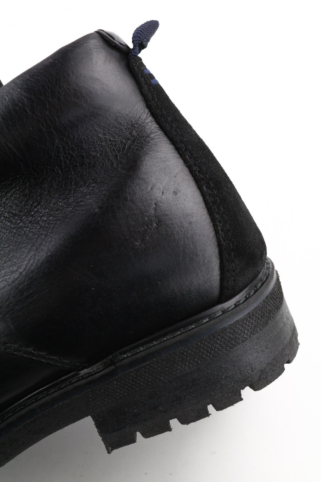 TIMBERLAND A2KCW Men's High Top Shoes EU43 UK8.5 Black Leather Lace Up Boots