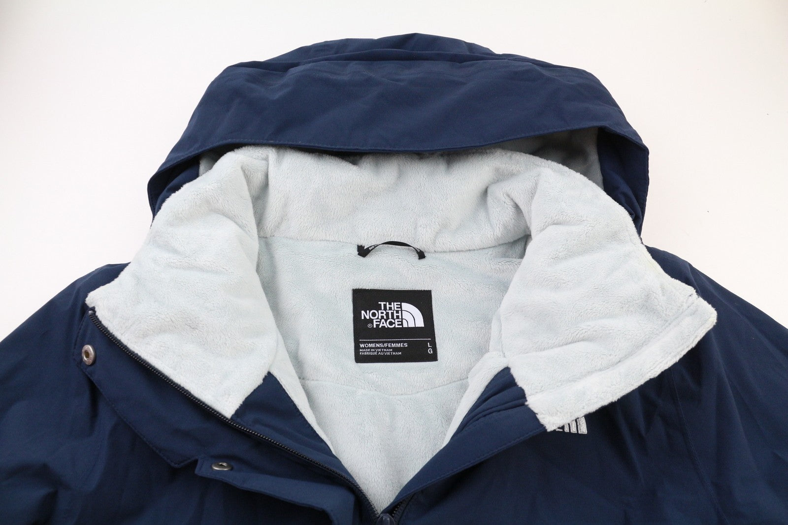 THE NORTH FACE Inlux Women's L Dryvent Padded Jacket Fleece Lined Drop Back