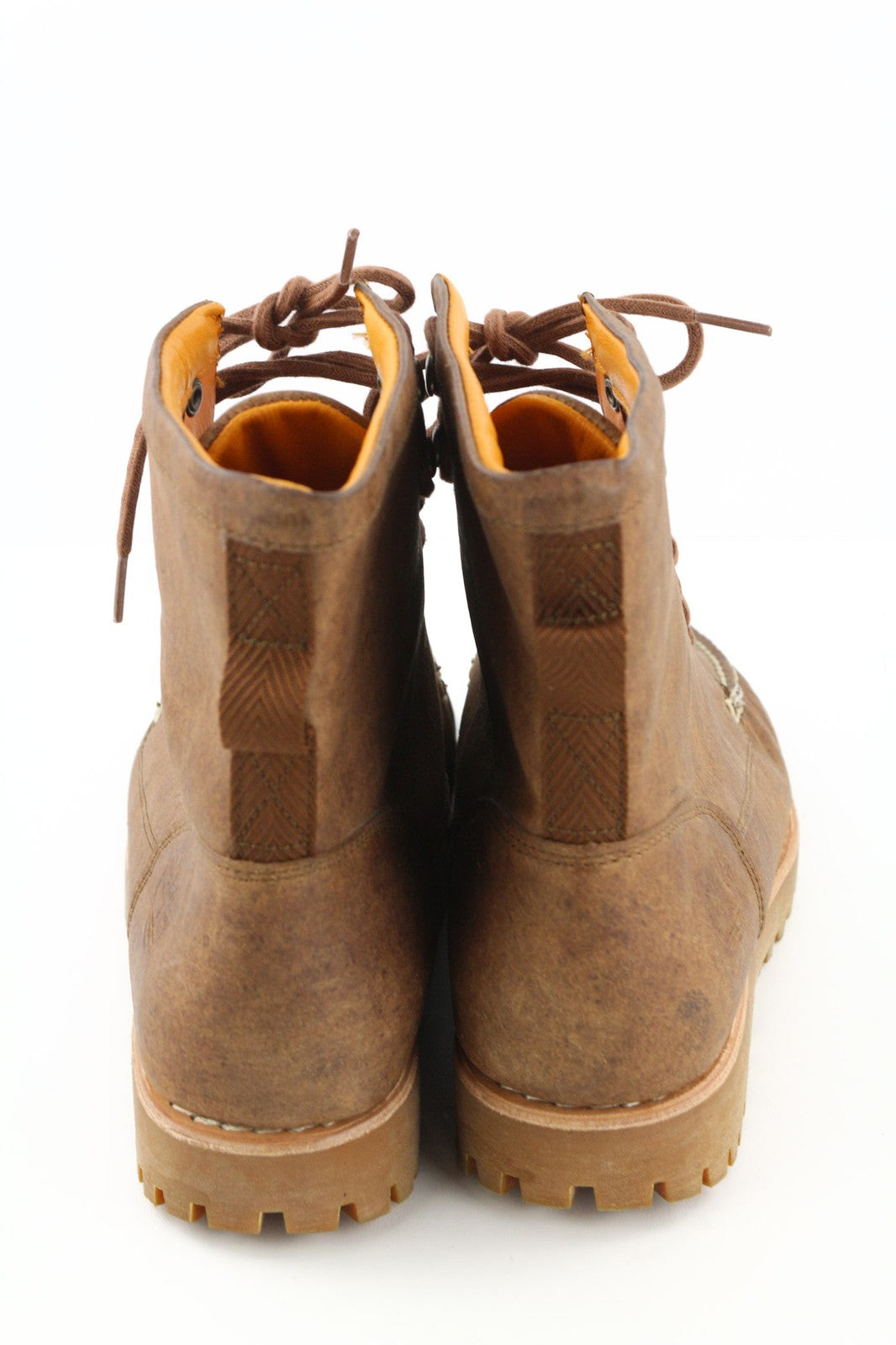 TIMBERLAND A2HB2 Men's Brown ReBOTL Leather Boots EU45 UK10.5 Pull Tab Lace Up