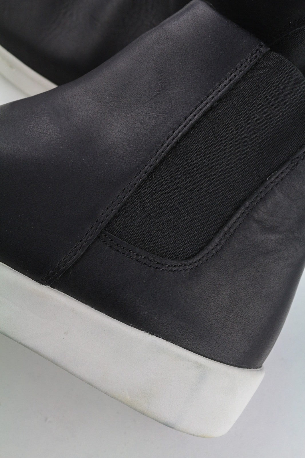 TIMBERLAND A2FUS Women's Black ReBOTL Boots EU41 UK7.5 Leather High Top Side