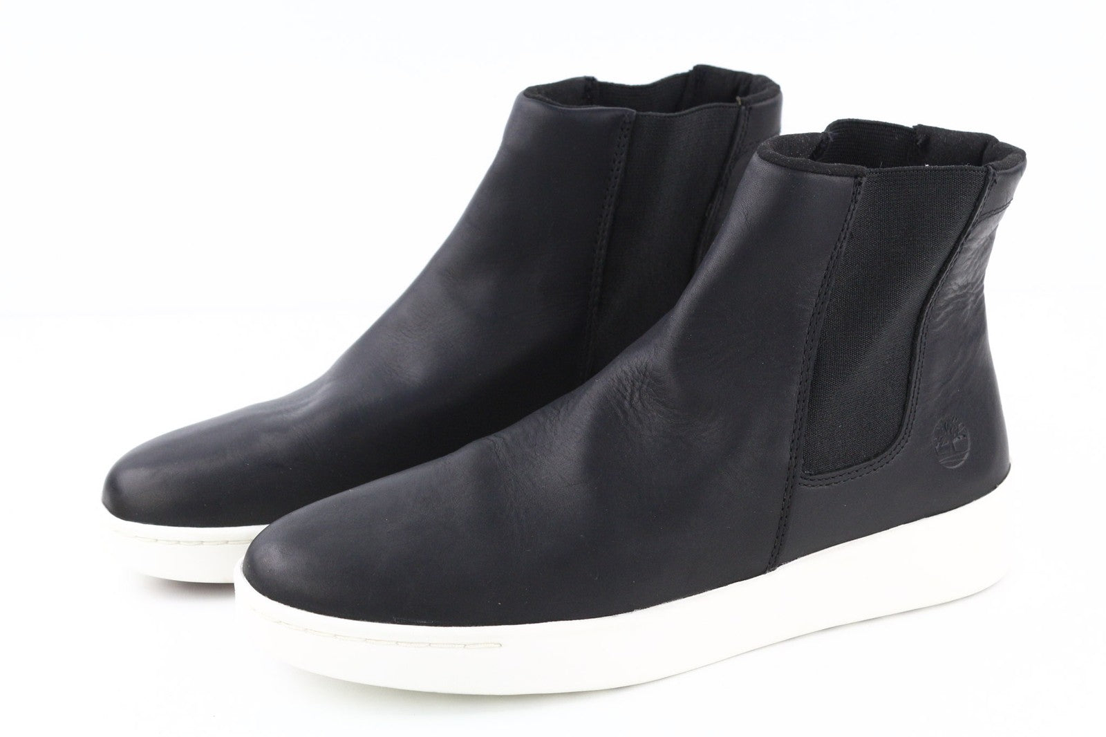 TIMBERLAND A2FUS Women's Black ReBOTL Boots EU41 UK7.5 Leather High Top Side