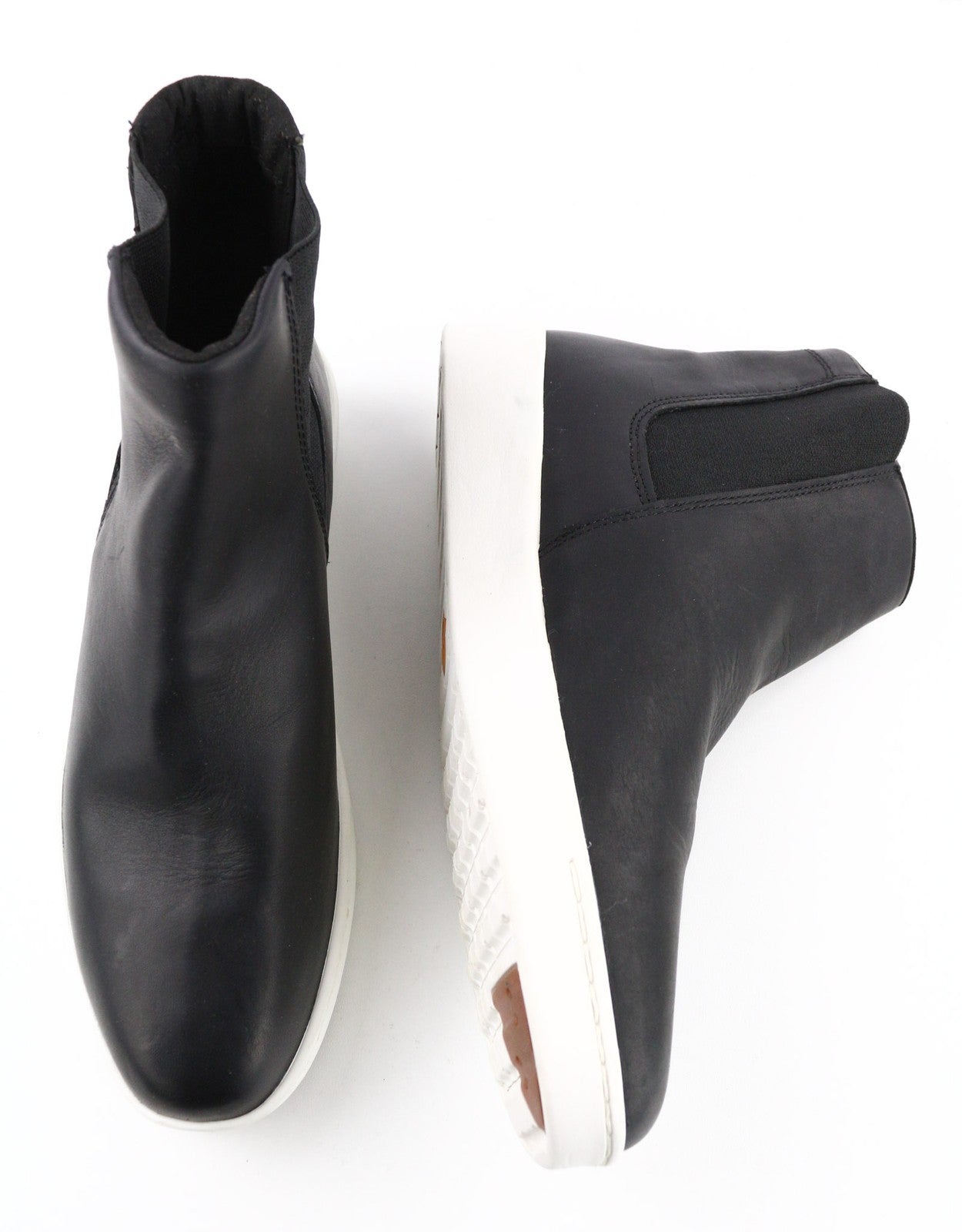 TIMBERLAND A2FUS Women's Black ReBOTL Boots EU41 UK7.5 Leather High Top Side