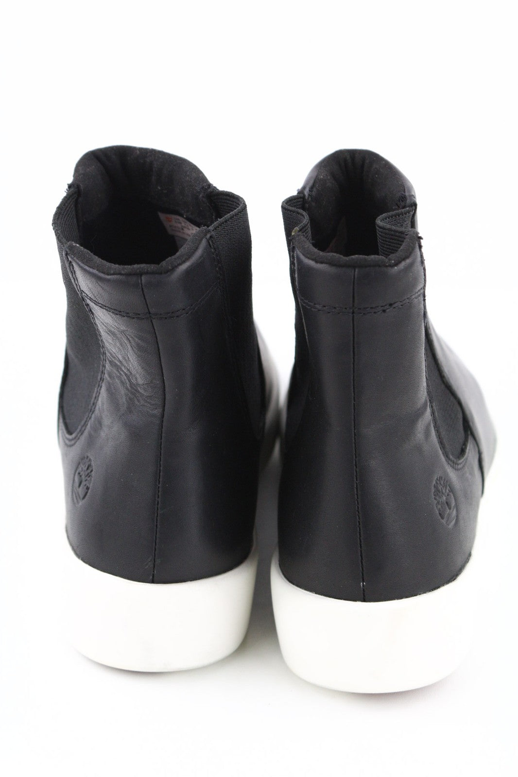 TIMBERLAND A2FUS Women's Black ReBOTL Boots EU41 UK7.5 Leather High Top Side