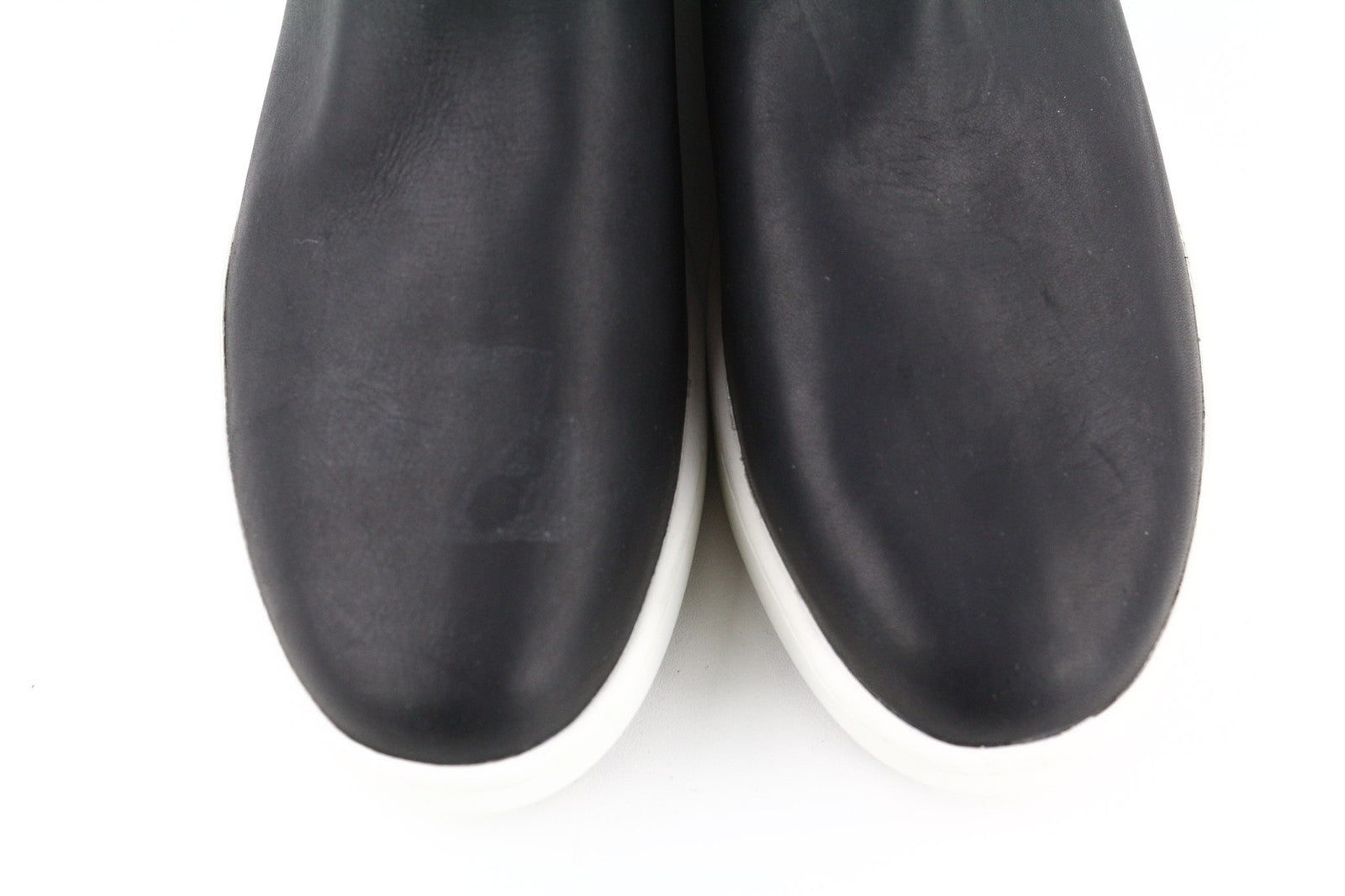 TIMBERLAND A2FUS Women's Black Leather Boots EU40 UK6.5 Side Pull On ReBOTL