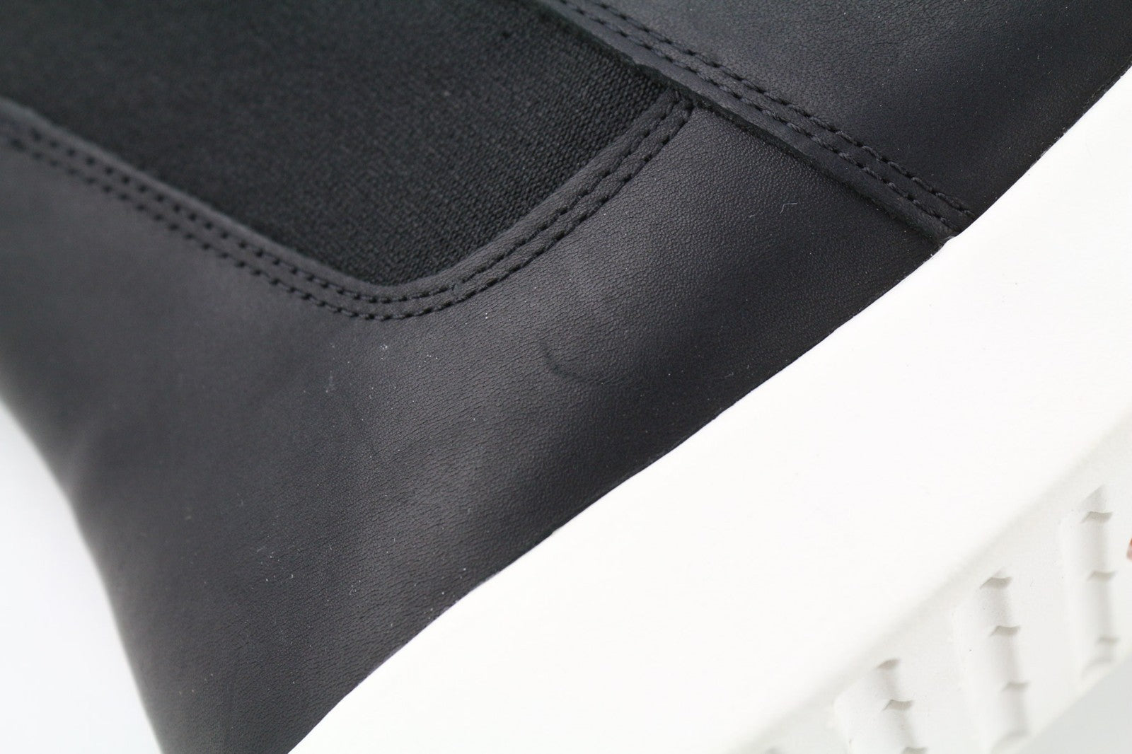 TIMBERLAND A2FUS Women's Black Leather Boots EU40 UK6.5 Side Pull On ReBOTL