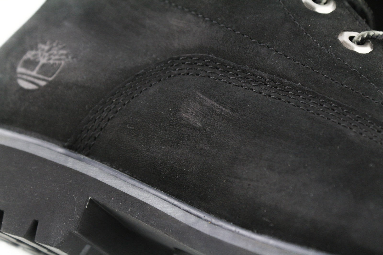 TIMBERLAND 6939R Men's Black Leather Boots EU41.5 7.5 High Top Round Toe Lace Up