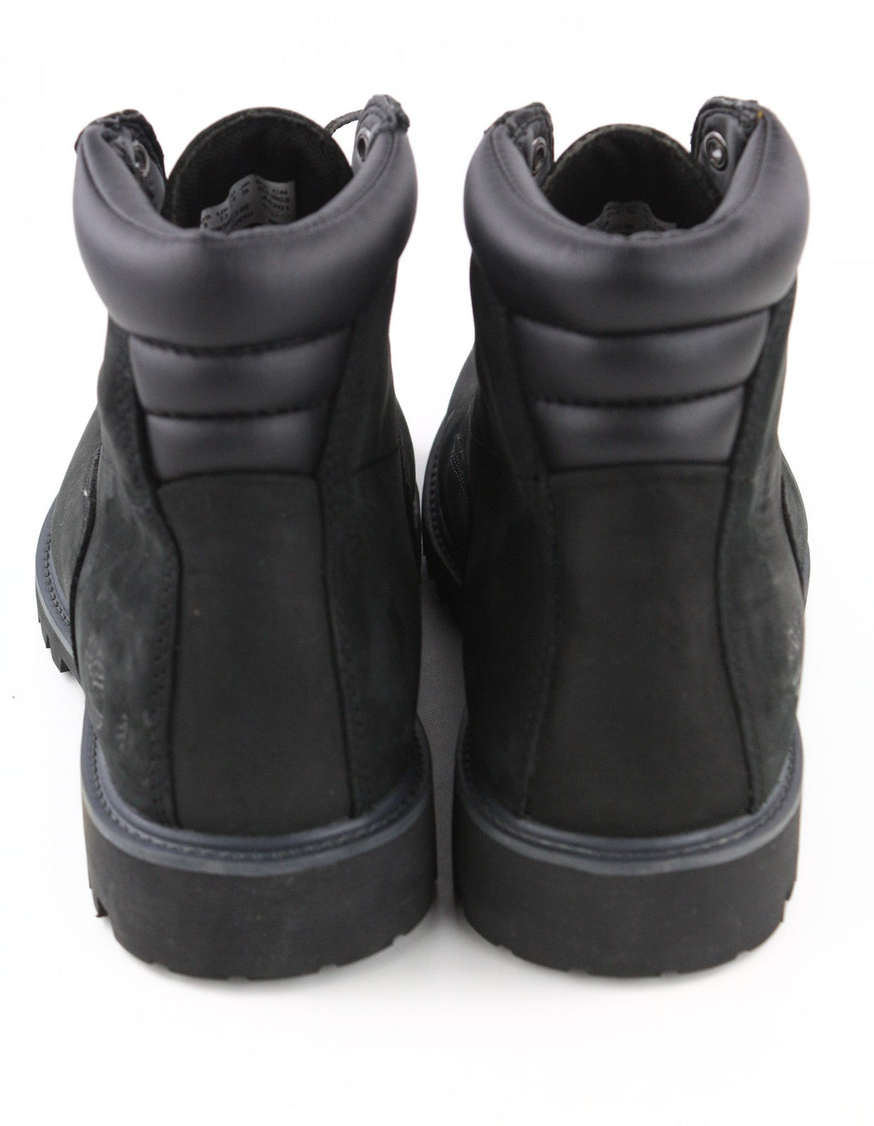 TIMBERLAND 6939R Men's Black Leather Boots EU41.5 7.5 High Top Round Toe Lace Up