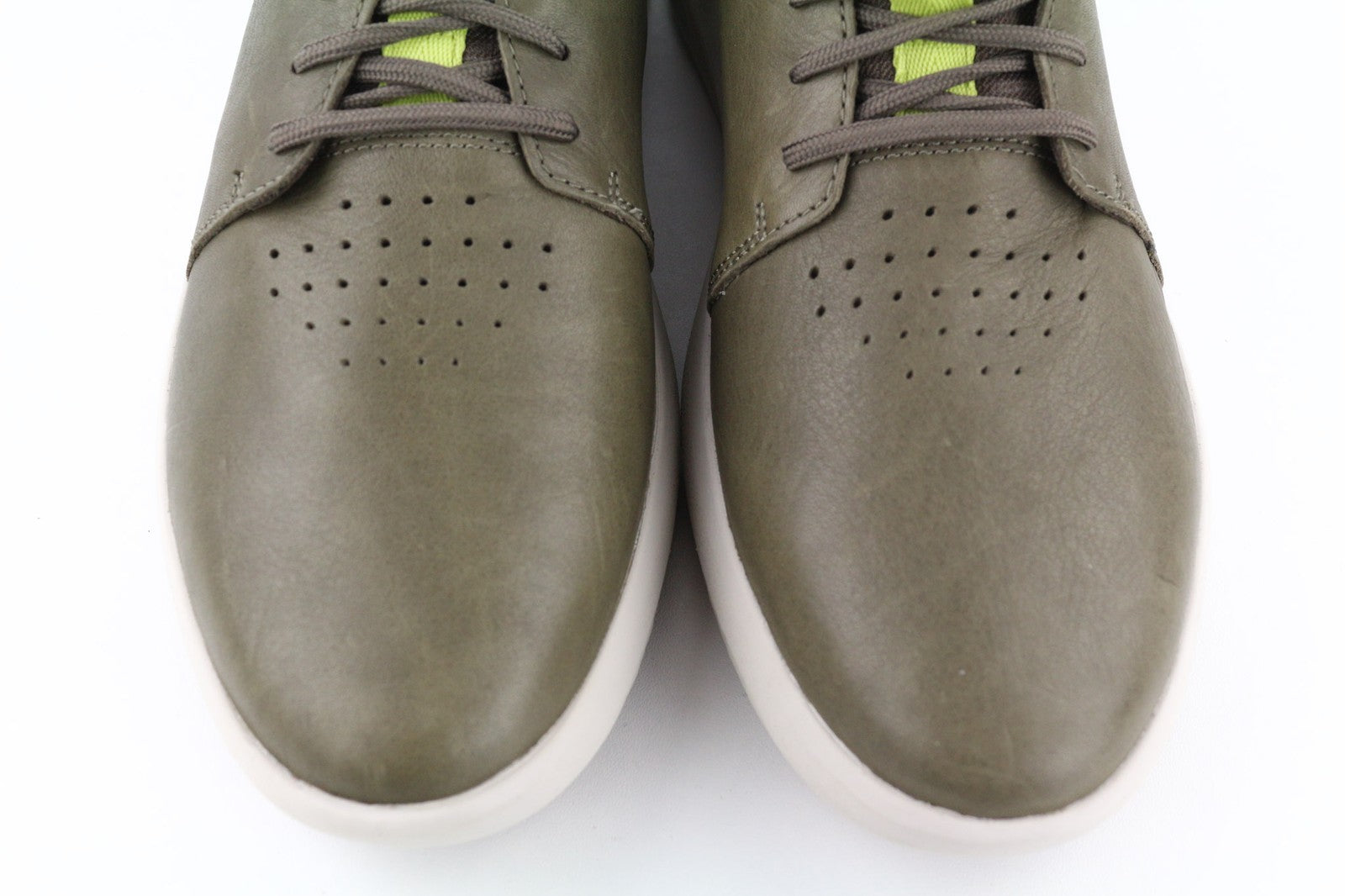 TIMBERLAND A2QAC Men's Sneakers EU42 UK8.5 Green Stride Low Top Leather Lace Up