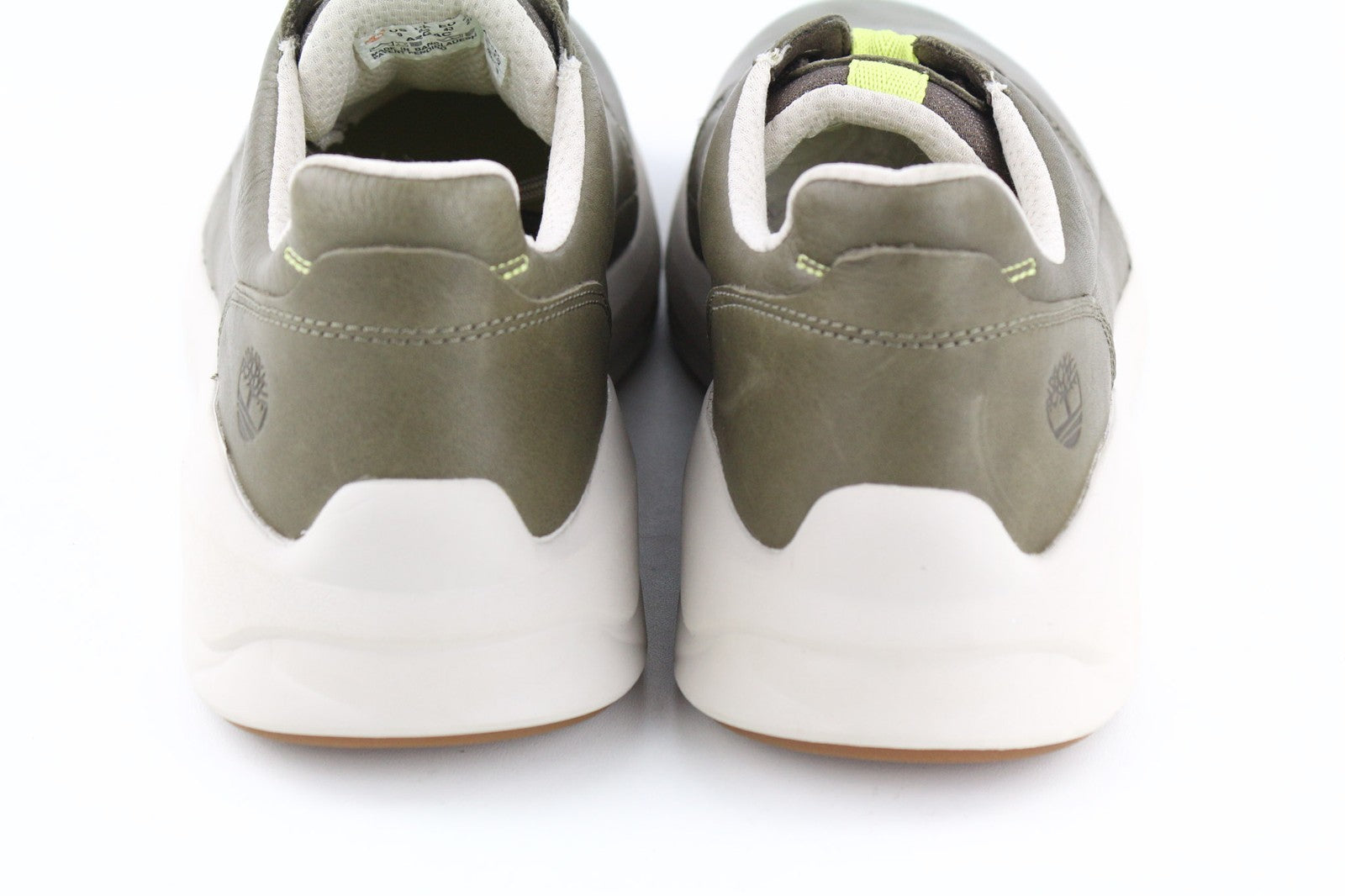 TIMBERLAND A2QAC Men's Sneakers EU42 UK8.5 Green Stride Low Top Leather Lace Up