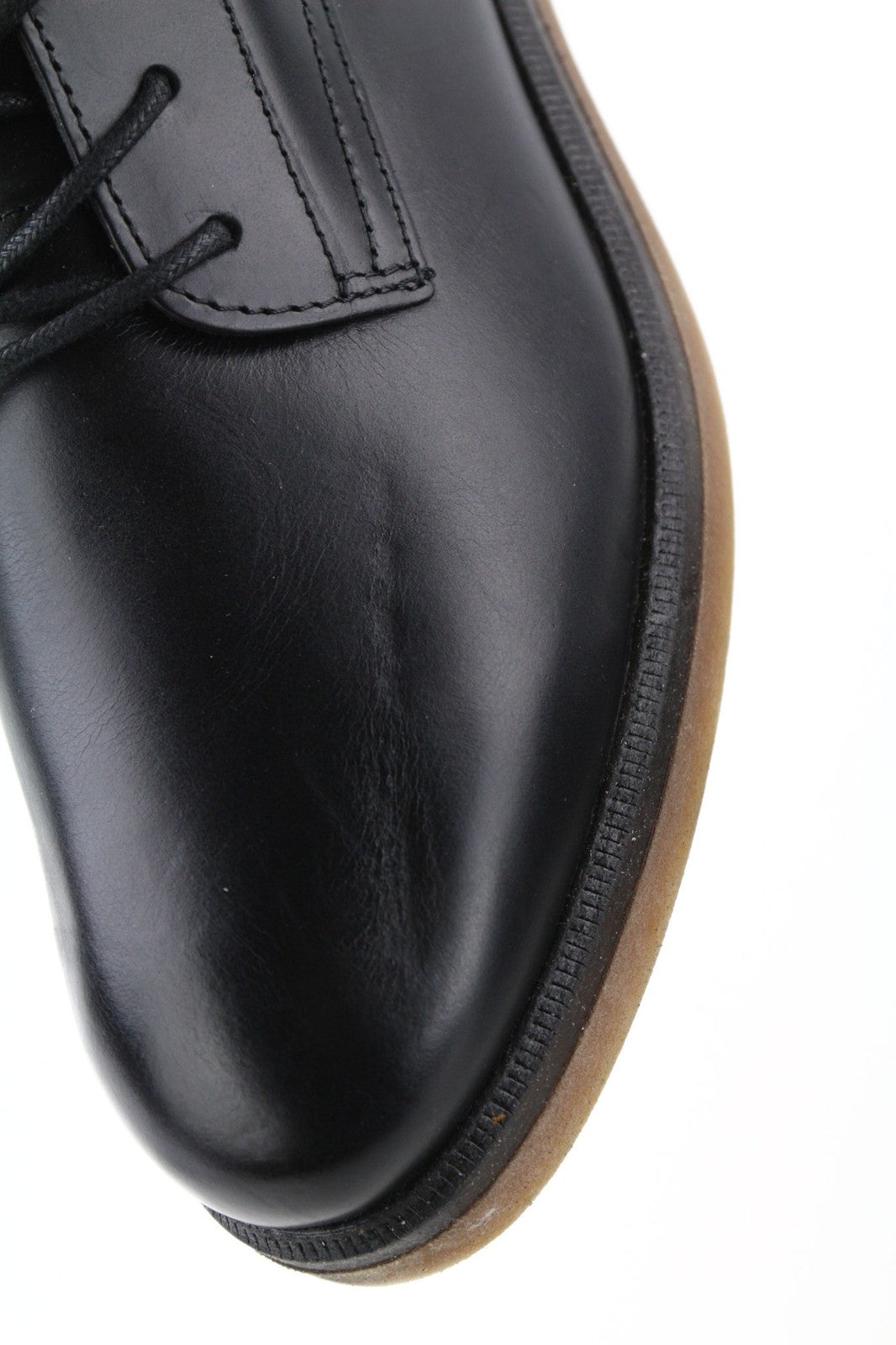 TIMBERLAND A2JK7 Women's Boots EU41.5 UK7.5 Black Leather Lace Up Pull Tab Gloss