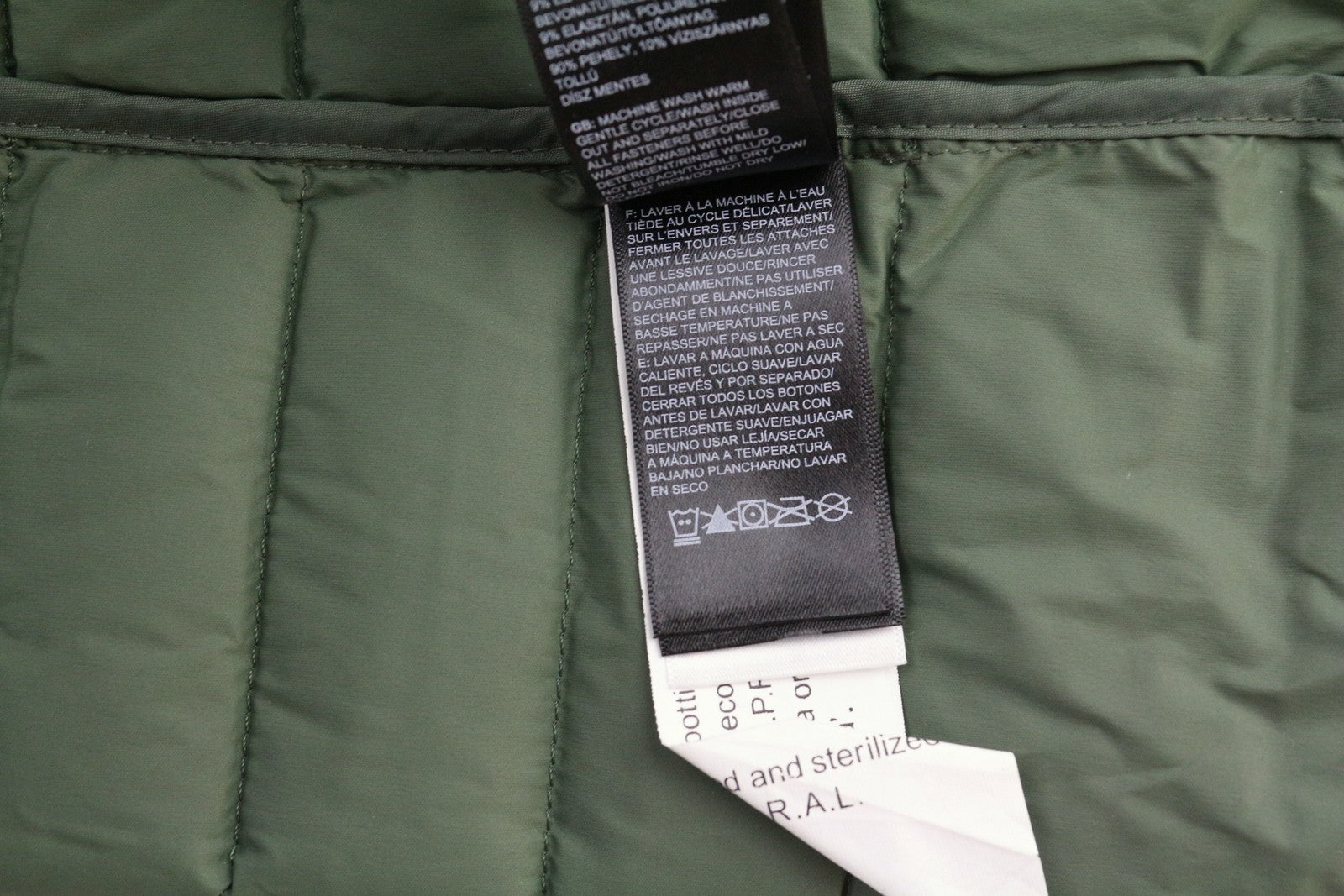THE NORTH FACE Stretch Down Parka Women's XS Padded Hooded Mid Length Lined