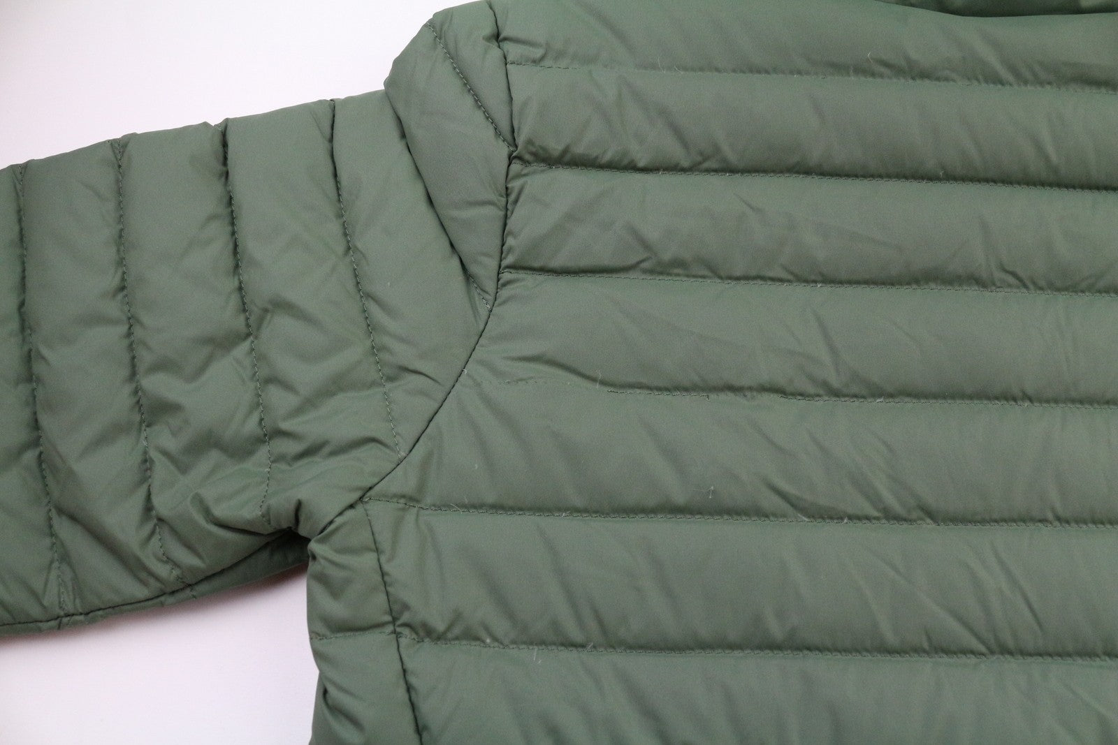 THE NORTH FACE Stretch Down Parka Women's XS Padded Hooded Mid Length Lined